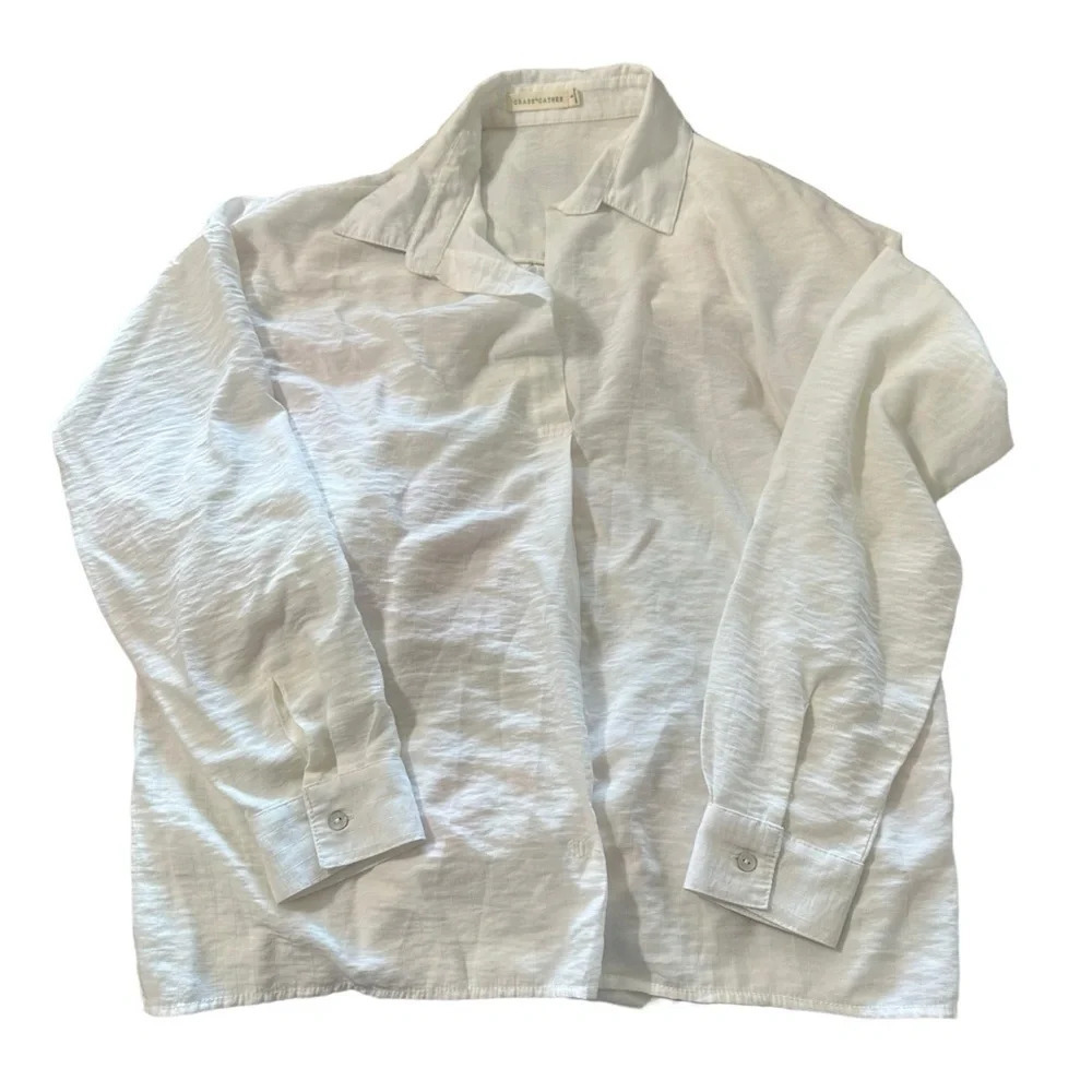 Grade & Gather women's small long sleeve button down shirt